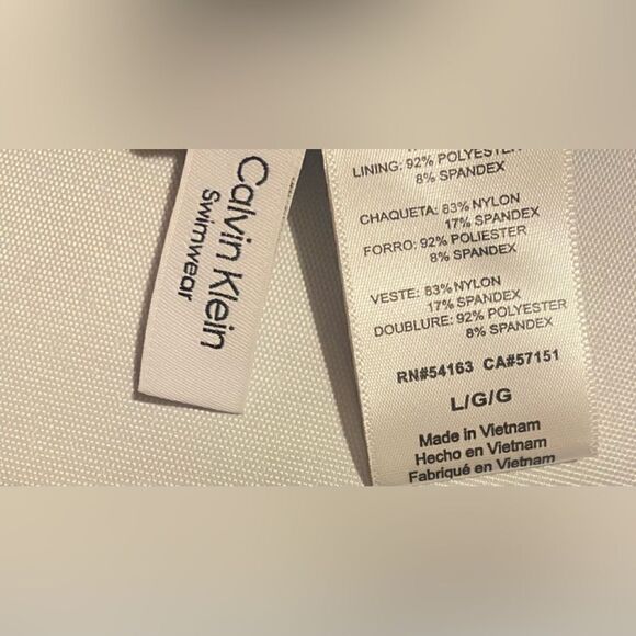 🛍️Calvin Klein underwire Blouson Tankini Top underwire cups one piece. large 💥 - Picture 10 of 12